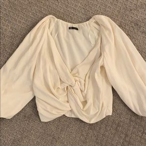 FLOWY CREAM ZARA TOP